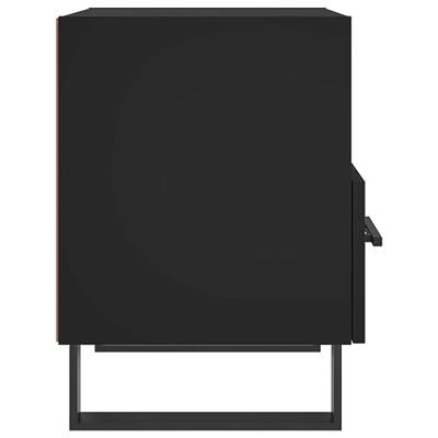 Nachtkastjes 2 st 40x35x47,5 cm bewerkt hout zwart Nachtkastjes 2 st 40x35x47,5 cm bewerkt hout zwart