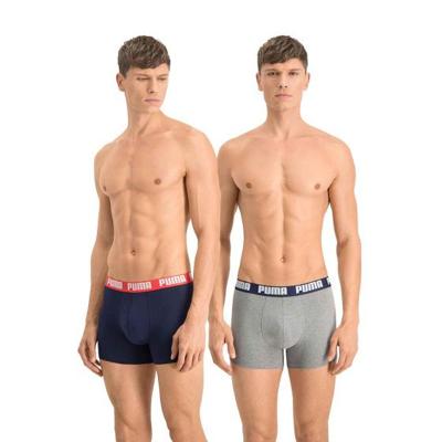 Puma Set van 2 heren boxers (Blauw/grijs, XL)