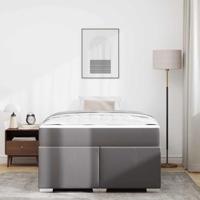 Bedframe Grijs 120 x 200 cm Kunstleer - thumbnail