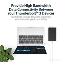 Thunderbolt 3-kabel 20 Gbit/s wit. 6ft 20 Gbit/s - wit - thumbnail