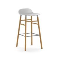 Normann Copenhagen Form Barkruk Low 75 cm - Eiken - Wit - thumbnail