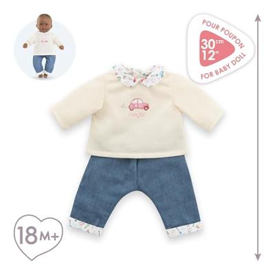 Corolle t-shirt en spijkerbroek voor babypop, 30cm Corolle t-shirt en spijkerbroek voor babypop, 30cm
