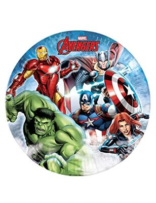 Globos Papieren bordjes fsc avengers infinity stones, 8st.