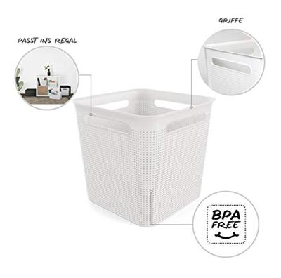 Rotho BRISEN Opbergmand 29.1x29.1x28.1 cm 18L Wit