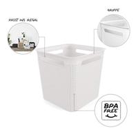 Rotho BRISEN Opbergmand 29.1x29.1x28.1 cm 18L Wit - thumbnail