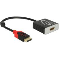 Delock 62734 DisplayPort / HDMI Adapter [1x DisplayPort stekker - 1x HDMI-bus] Zwart 0.20 m - thumbnail