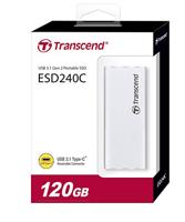 Transcend ESD240C 120 GB Externe SSD harde schijf USB-C Zilver TS120GESD240C - thumbnail