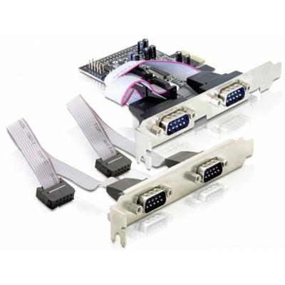 Delock 89178 PCI Express x1-kaart naar 4 x seriële RS-232 Delock 89178 PCI Express x1-kaart naar 4 x seriële RS-232