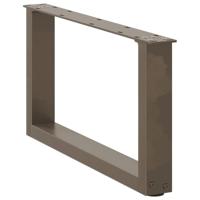 Salontafelpoten 2 st U-vormig 60x(30-31) cm staal naturel - thumbnail