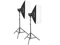 Bresser BRT-200B 2x 200W studio flitsset - thumbnail