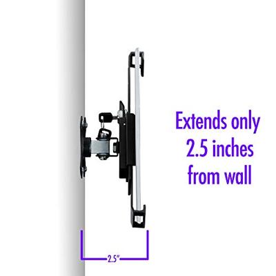 CTA Digital: Compacte veiligheidswandhouder voor 7-14 inch tabletten, inclusief iPad 10,2 inch (7e en 8e generatie), iPad Air 3 & 4, iPad Mini, 12,9-inch iPad Pro, 11-inch iPad Pro & meer, zwart