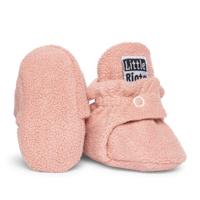 Little Riots slofjes oudroze Fleece-3-6 mnd (10 cm) - thumbnail