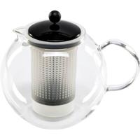 bodum ASSAM F/PLST 1.5 Liter Theekoker Transparant, Zwart - thumbnail
