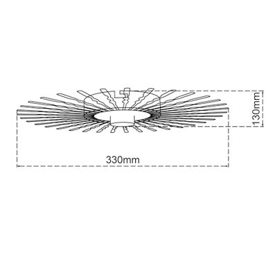Brilliant Artistieke wandlampMendoza - 99277/16