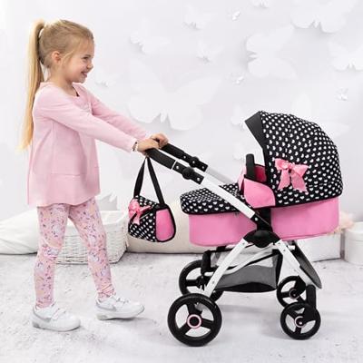 Bayer Design Poppenwagen City Max met tas (Zwart)