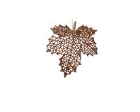 Blad plastic l0.2b13h14 cm a3 kerst Decoris - Decoris - thumbnail