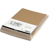 Creativ Company Kaarten en enveloppen naturel, 50 sets - thumbnail