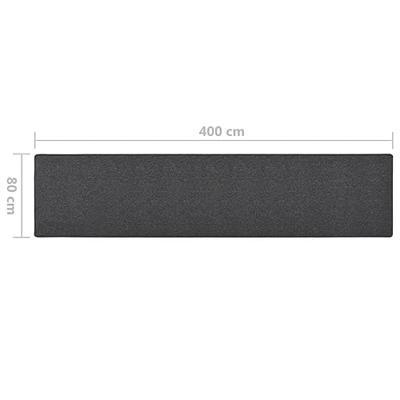 VidaXL Tapijtloper 80x400 cm antracietkleurig