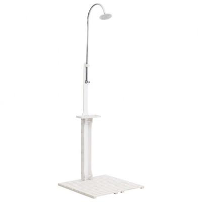 VidaXL Buitendouche hout wit VidaXL Buitendouche hout wit