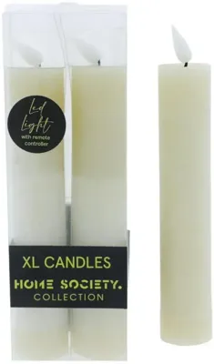 Home Society LED dinerkaars xl 3.5x20.5cm greige 2 stuks Home Society LED dinerkaars xl 3.5x20.5cm greige 2 stuks