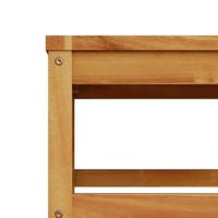 6-delige Loungeset met kussens massief acaciahout - thumbnail