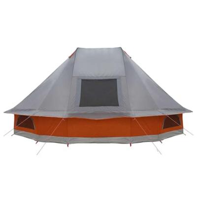 Familie Tipi Tent met dak Grijs en Oranje 680 x 430 x 270 cm