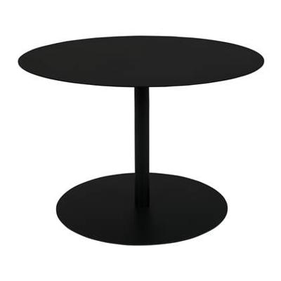 Zuiver Ronde Bijzettafel 'Snow' Staal, 60cm, kleur Zwart