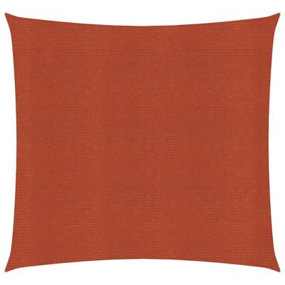 VidaXL Zonnezeil 160 g/m² 5x5 m hdpe terracottakleurig