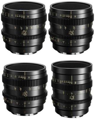 Thypoch Full-frame Cine Lens-4 lens kit voor Sony E-mount (Simera-C 28/35/50/75mm T1.5) Thypoch Full-frame Cine Lens-4 lens kit voor Sony E-mount (Simera-C 28/35/50/75mm T1.5)