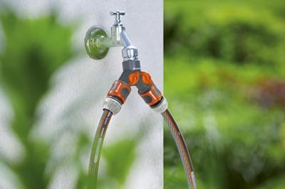 Gardena 2-weg Waterverdeler 3/4" - Onafhankelijke Regelbare Stromen voor Tuinirrigatie - thumbnail