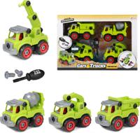 Toi-Toys Cars & trucks bouwvoertuigen met schroevendraaier - thumbnail