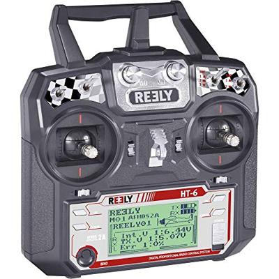 Reely HT-6 RC handzender 2,4 GHz Aantal kanalen: 6 Incl. ontvanger Reely HT-6 RC handzender 2,4 GHz Aantal kanalen: 6 Incl. ontvanger