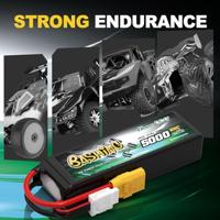 GensAce Bashing Car Lipo 60c 14,8 volt 5000mah met XT90 Stekker - thumbnail