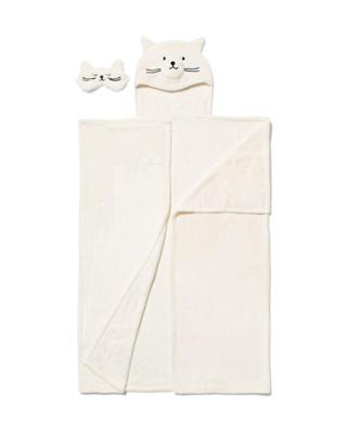 HEMA Snuggle deken en slaapmasker kat
