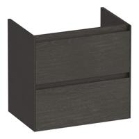 Brauer Inspire - Onderkast Ondiep - 60 cm - met 2 Softclose Lades Greeploos en 1 Sifon Uitsparing - Timber Anthracite - thumbnail