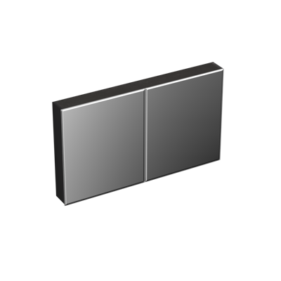 Spiegelkast Forzalaqua Uni 120x68.5x12.5 Cm 2 Deuren Tweezijdig Spiegel Eiken Black Oiled Spiegelkast Forzalaqua Uni 120x68.5x12.5 Cm 2 Deuren Tweezijdig Spiegel Eiken Black Oiled