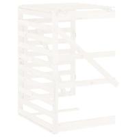 VidaXL Containerberging verlengstuk massief grenenhout wit - thumbnail