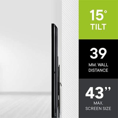 OneForAll TV steun 13-40 tilt 15Ã¸ TV beugel Zwart - thumbnail