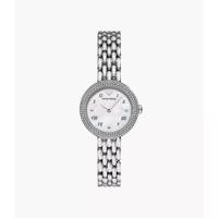 Emporio Armani dameshorloge van roestvrij staal met twee wijzers - zilver AR11354 - thumbnail