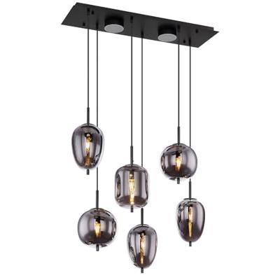 Globo Design hanglampBlacky 5-lichts - 15345-6L