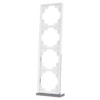 Gira afdekraam 4-voudig zuiverwit - thumbnail