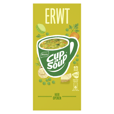 Knorr Cup-a-Soup erwt, pak van 24 zakjes