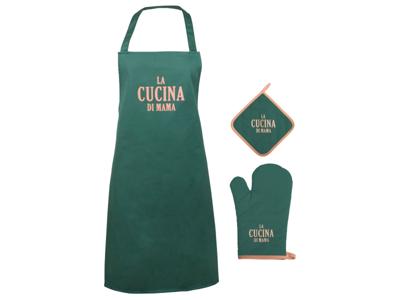 Keukentextiel cucina di mama schort ovenwant pannenlap Keukentextiel cucina di mama schort ovenwant pannenlap