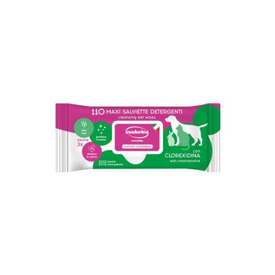 Vochtige Doekjes voor Huisdieren Inodorina Refresh 110 Stuks