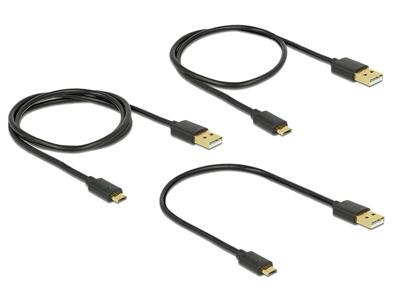 DeLOCK 83680 USB-kabel USB 2.0 USB A Micro-USB B Zwart