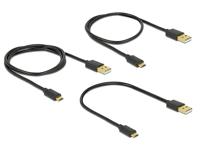 DeLOCK 83680 USB-kabel USB 2.0 USB A Micro-USB B Zwart - thumbnail