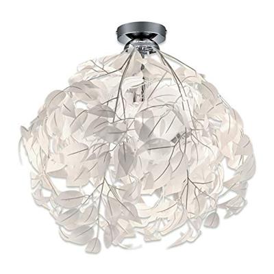 Trio Plafondlamp met blaadjesLeavy 38cm grijswit - R60461001