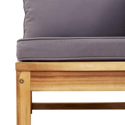 3-delige Loungeset met kussens massief acaciahout 3-delige Loungeset met kussens massief acaciahout