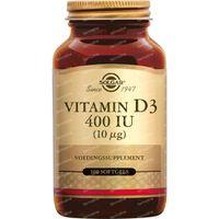 Solgar Vitamine D-3 400 IU Softgels