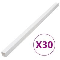 VidaXL Kabelgoot 40x25 mm 30 m pvc - thumbnail